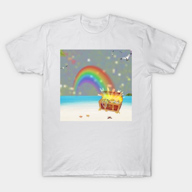 Treasure hunt at sea side T-Shirt by Areebanawab